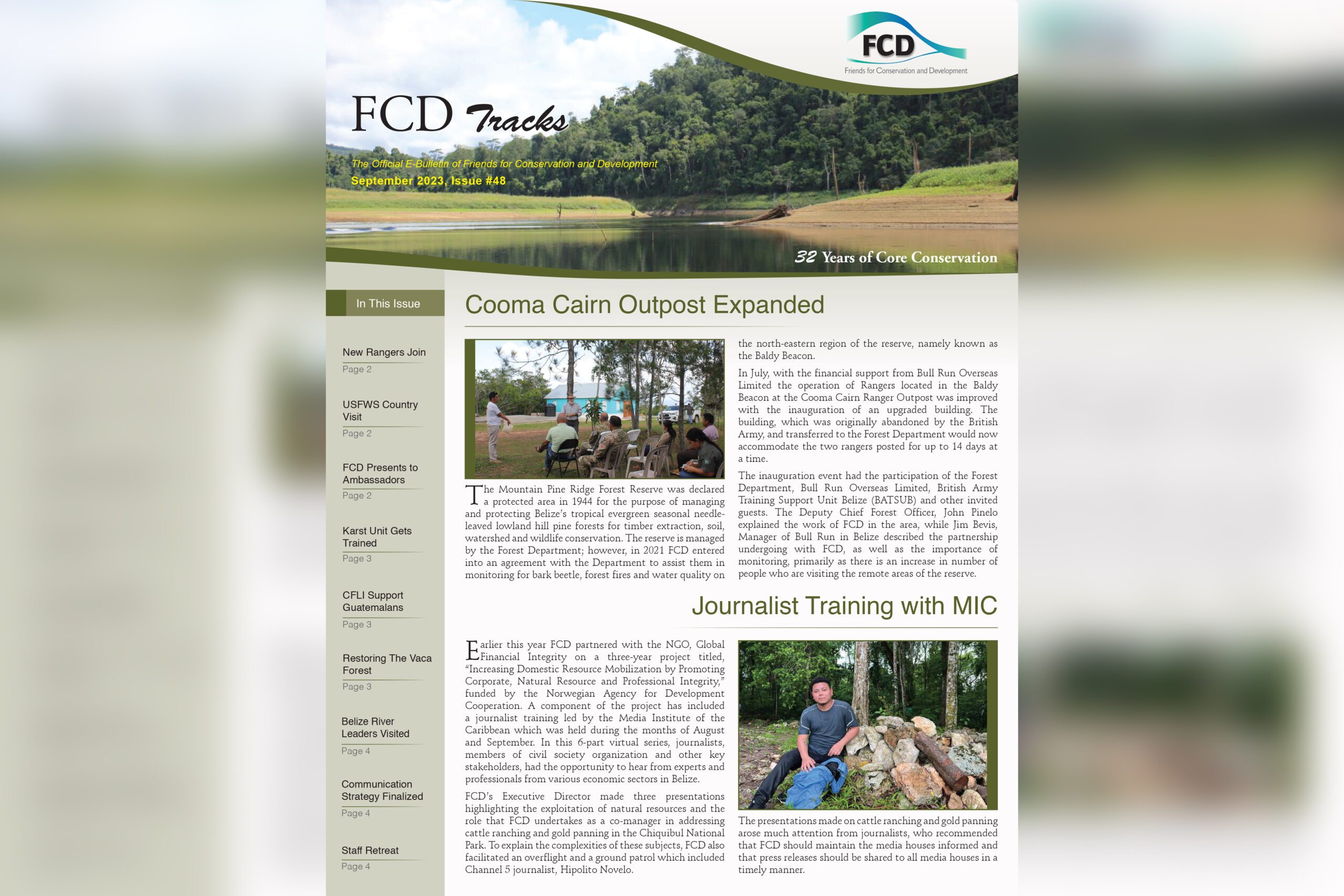 The latest edition of FCD’s Newsletter, Issue #48, has been released.