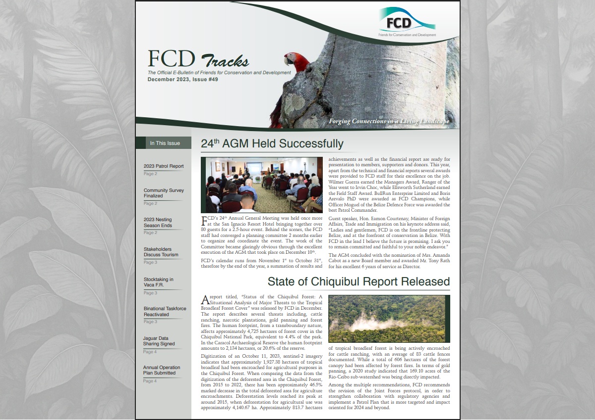 The latest edition of FCD’s Newsletter, Issue #49, has been released.