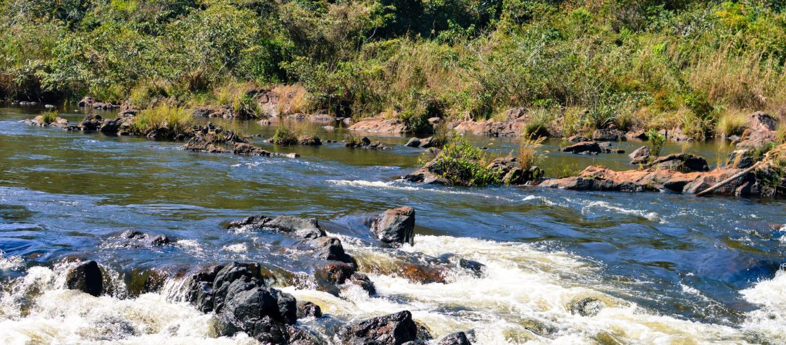 Landscapes on the border of remote and hard to reach Mountain Pine Ridge Forest Reserve and Chiquibul Nature Reserve in Belize